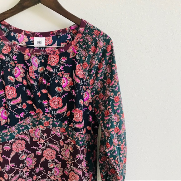 CAbi Festive Maxi Dress in Patchwork Floral - Picture 3 of 9